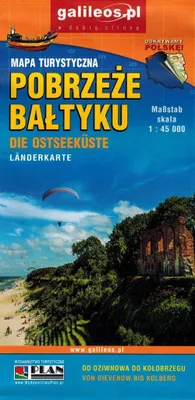 Produktbild von Ostseeküste 1:45.000. Von Dziwnów nach Kołobrzeg. Touristenkarte. Ausgabe 2024. Galileos