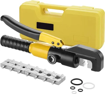 Produktbild von Hydraulische Crimpzange - YQK-70 - Handhydraulisch - 10 t Presskraft - Kabelschuhpresszange - Für Kabelschuhe und elektrische Terminals - Metallgehäuse