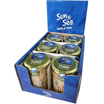 Zdjęcie produktu dla Filety z tuńczyka w słoiku w oliwie z oliwek – 6 x 200 g