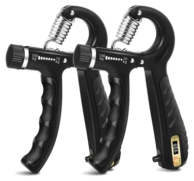 Productafbeelding van 2 Stuks Grip Krachttrainer met Verstelbare Weerstand 10-100 kg