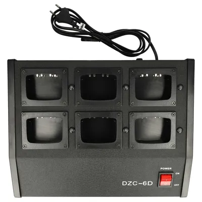 Produktbild von vhbw 6-fach Ladegerät kompatibel mit Motorola HNN9008, HNN4001, HNN9013A, HNN4003, HNN9009 für Funkgerät-Akkus - Ladestation, 9,6 V, 0.4 - 0.8 A