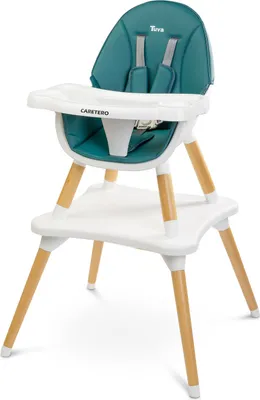 Produktbild von CARETERO Tuva Baby Hochstuhl 6 Monaten bis 3 Jahren - Dunkelgrün