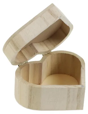 1 Holz Rohling zum Verzieren Schmuckkasten 10,5x12x6cm