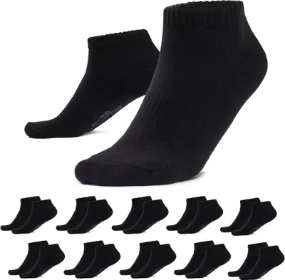 Produktbild von MOUNTREX® Sneaker Socken Damen & Herren (10 Paar) - Weich & Elastisch - Handgekettelte Spitze - Kurze Socken, Sneakersocken - Schwarz, 35-38