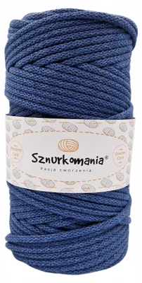 Obrázek produktu pro Sznurkomania bavlněný provázek 5 mm 100 m jeansový