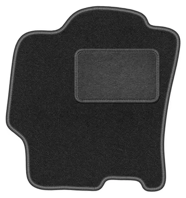 Image de Tapis conducteur en moquette pour Mazda 323 BJ 1998-2003 (berline/à hayon/break) – 1 pièce, gris graphite, sur mesure – Wielganizator LUX