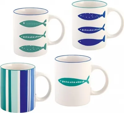 Produktbild von Mikasa 4 Kaffeebecher Teebecher Into The Blue