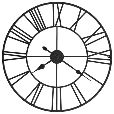 Zdjęcie produktu dla Vidaxl Wanduhr Vintage -Stil mit Quarzmechanismus xxl 80 cm Metall