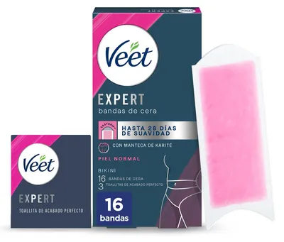 Image de Veet Bikini Bandes d'épilation pour peau normale - 16 unités