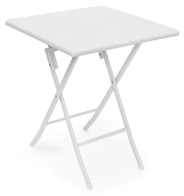 Image de Table de jardin pliante imitation rotin