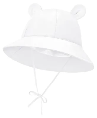 Produktbild von Baby Sonnenhut mit Bärenohren UV Schutz UPF 50+ Weiß 1-2 Jahre