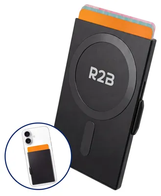 Productafbeelding van R2B Pasjeshouder voor MagSafe - 3 Pasjes - RFID - Uitschuifbaar - Zwart