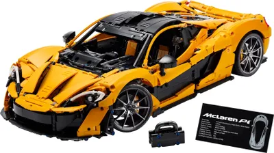 Produktbild von LEGO Technic McLaren P1, Set mit Supersportwagen für Erwachsene, Geschenk für Autofans, maßstabsgetreues Sammlerstück mit V8-Kolbenmotor und 7-Gang-Getriebe, Modellauto, Spielzeugauto Set 42172