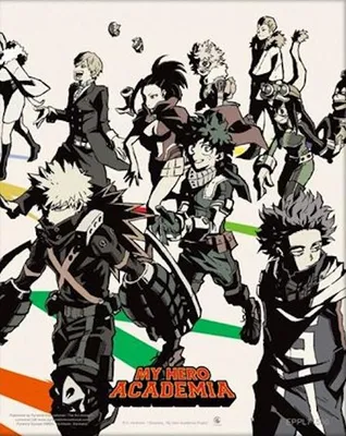 Productafbeelding van My Hero Academia - Helden & Schurken - 3D-effect - 20,3 x 25,4 cm - Poster