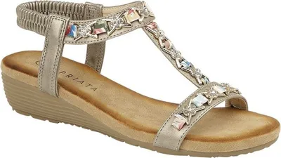 Produktbild von Cipriata Womens/Damen Lia Sandale DF1557 (38 EU) (Zinn)