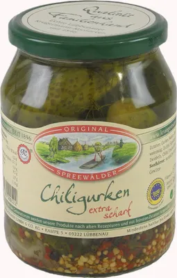 Produktbild von Krügermanns Original Spreewälder Chiligurken (720 ml Glas)