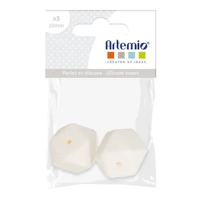 Produktbild von Silikonraupe sechseckig x 2 - 17 mm - weiß