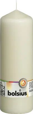 Image de BOLSIUS Stumpenkerze 20x6,8cm elfenbein