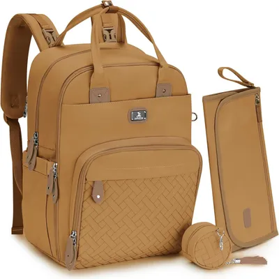 Obrázek produktu pro Dámská taška na přebalování, rozměry 42x20x30 cm, 19 přihrádek, materiál: polyester, s přebalovací podložkou, barva: béžová, určená pro rodiče