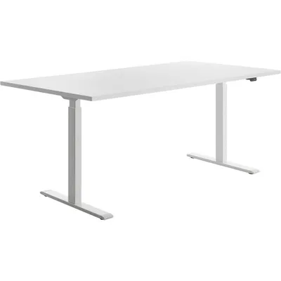 Produktbild von Topstar Sitz-/Steh-Schreibtisch, (B)1.800 mm, weiß elektr. höhenverstellbar Weiss