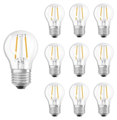 Produktbild von Osram ST CLAS P 40 4.8W/4000K E27 LED-Lampe, Birnenform, Sockel E27, 5 Watt, Neutralweiß, 4000 K,  dimmbar, 5kWh/1000h