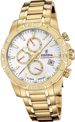 Image de Festina montre homme Timeless Chronograph montre-bracelet en acier inoxydable or D2UF20705/1