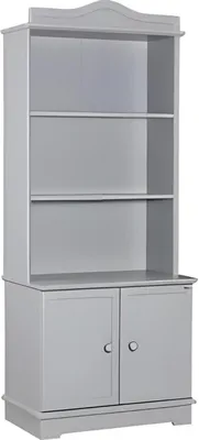 Image de Bibliothèque en bois blanc de style moderne