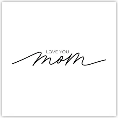 Produktbild von Poster - Poster ohne Rahmen - Ich liebe dich Mama - 40x40 cm - Wand Bild - Wanddeko - Wandbilder - Kunstposter - Wandposter - Bilder - Kunstdruck - Wanddekoration - Wandbild - P2XAC40x40-4794