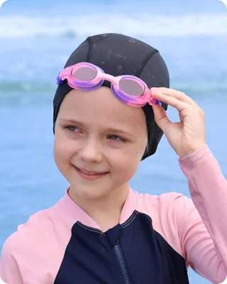 Produktbild von Set aus 2 Schwimmbrillen für Kinder mit Antibeschlag und wasserdichten Gläsern
