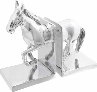 Productafbeelding van Boekensteunen 2 pcs Zilver 11 x 14 x 25 cm Aluminium