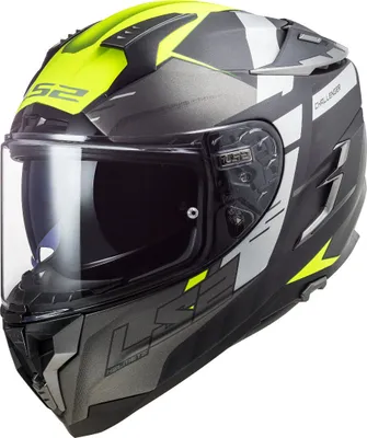 Image de LS2 FF327 Challenger Allert casque couleur : jaune mat, taille : M (57/58)