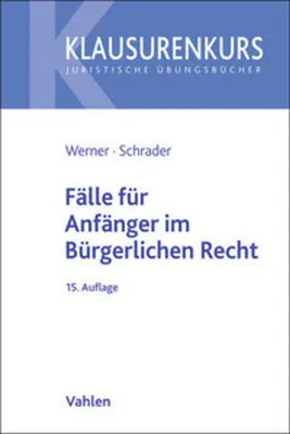 Obrázek produktu pro Fälle für Anfänger im Bürgerlichen Recht