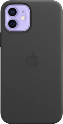 Produktbild von Apple Leather Case MagSafe iPhone 12/12 Pro schwarz