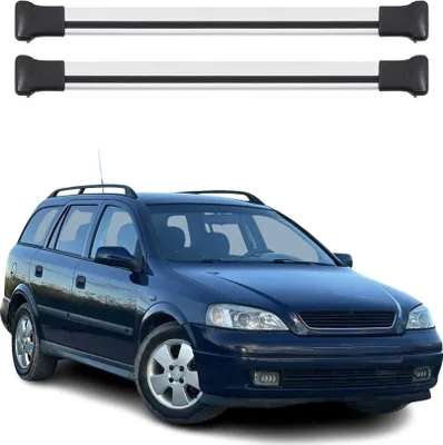Image de OMAC Barres de toit en aluminium pour Opel Astra G Break 1998-2004 Gris 2Pcs