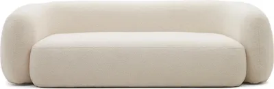 Produktbild von 3-Sitzer-Sofa Mallina 246 x 124 x 76 cm Bouclé Off- White Sitzgarnitur Couch Neu
