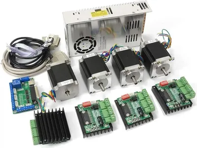 Obrázek produktu pro CNC řídicí sada, krokový motor Nema23, ovladač TB6560, 4-osá sada
