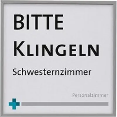 Produktbild von MADRID Silver Line Türschild 105 | 105,5x105,5 mm | Alu Rahmen silber eloxier...
