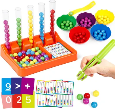 Immagine prodotto di Giochi Montessori - 6 anni - Giocattoli per contare e ordinare