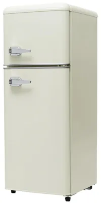 Image de Réfrigérateur, deux portes, éclairage LED, niveau sonore de 45 dB, capacité de 92 L, blanc