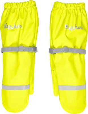 Immagine prodotto di Guanti Playshoes Matsch, foderati in pile, unisex, per bambini, colore giallo neon, taglia 2 (circa 2-4 anni)