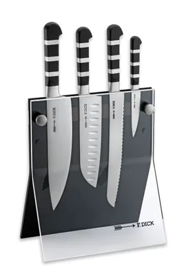 Produktbild von Dick Messerblock 4 Knives 5 tlg 1905 Küchenmesser, Santoku Messer, Brotmesser