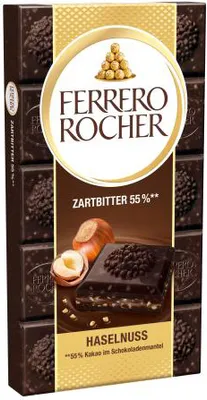 Obrázek produktu pro Ferrero Rocher hořká čokoláda s lískovými oříšky 90g