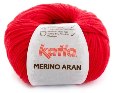 Productafbeelding van Katia Merino Aran 4, rode breigaren