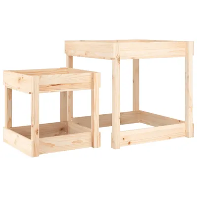 Immagine prodotto di vidaXL Tavoli da gioco per la sabbia 2 pz. Legno di pino massiccio