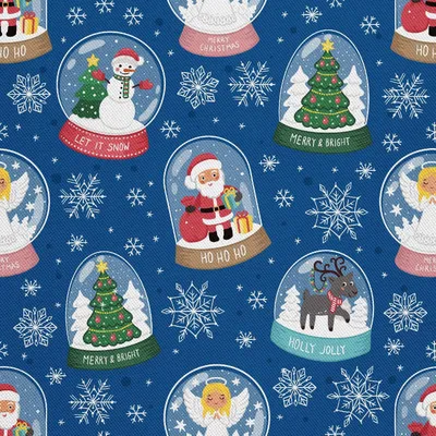 Produktbild von OUTDOOR DEKOSTOFFE OXFORD - Motiv Weihnachtsschneekugeln