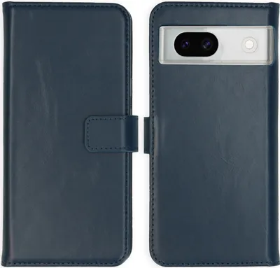 Produktbild von Selencia Echtleder Klapphülle Google Pixel 8a - Blau