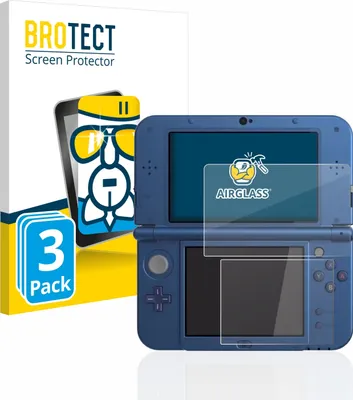 Produktbild von 3x BROTECT Schutzglas für Nintendo New 3DS XL Schutzfolie Panzer Folie Glas Display Schutz klar