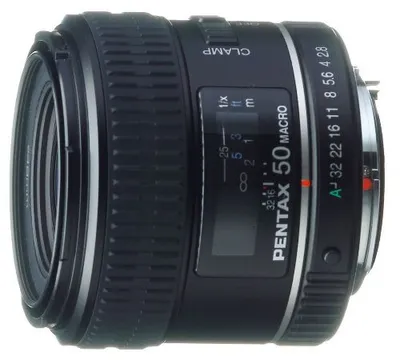 Produktbild von Pentax smc DFA 50mm / 2,8 Macro, 0,195 m, 47°, Schwarz, 6,75 cm, 49 mm, 60 mm