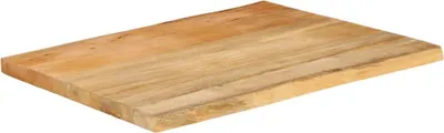 Produktbild von vidaXL Tischplatte mit Baumkante 80x60x2,5 cm Massivholz Mango