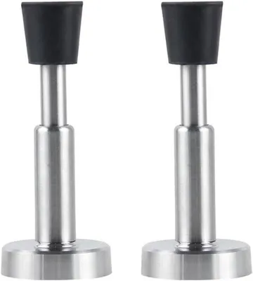 Obrázok produktu pre Nerezová nastaviteľná zarážka dverí s gumovým tlmičom, 103 mm, do kúpeľne alebo spálne
